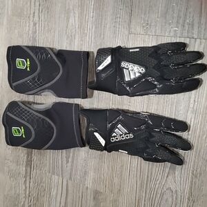 Adidas Football Receiver Gloves with Elbow Pads Size Small